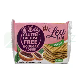 Lea life kakaós ostyaszelet hozzáadott cukor-, glutén-, laktóz nélkül 95 g - bio és új hullámos étkezés