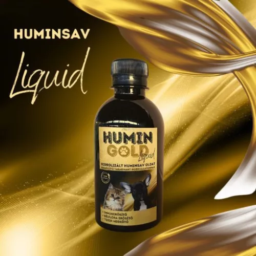 Humin gold liquid 100ml fecskendővel azonnal hat, 100%-ban felszívódik