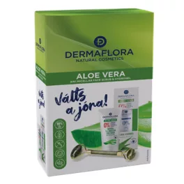   Dermaflora 0% díszdoboz (hidrogél+micellás arcradír+arcmasszírozó) aloe 1 db
