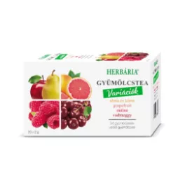   Herbária gyümölcstea mix 1 alma-körte, grapefruit, málna, vadmeggy variáció 20x2 g 40 g