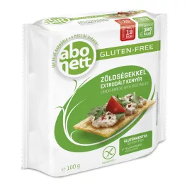 Abonett extrudált kenyér zöldségekkel gluténmentes 100 g - bio és új hullámos étkezés