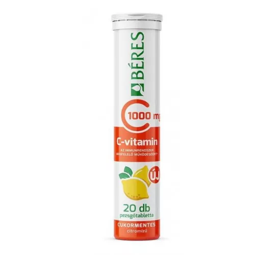 Béres c-vitamin 1000mg pezsgőtabl.20d - bio és vegán étrendkiegészítők