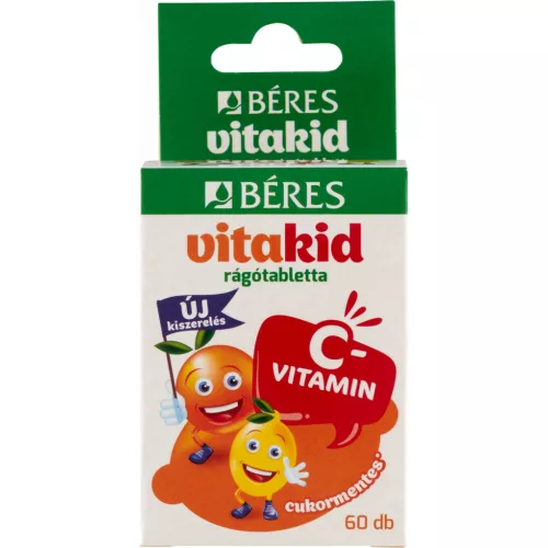 Béres vitakid c-vitamin 50mg rágótabletta 60 db