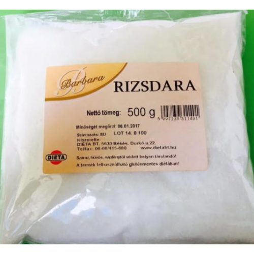 Barbara gluténmentes rizsdara 500 g