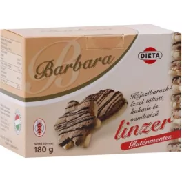 Barbara gluténmentes kajszis kakaós vaníliás linzer 150 g - bio és új hullámos étkezés