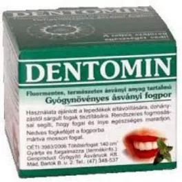 Dentomin fogpor gyógynövényes 95 g - bio és natúr kozmetikumok