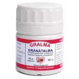 Gralma gránátalma és szőlőmag kapszula 45 db - bio és vegán étrendkiegészítők