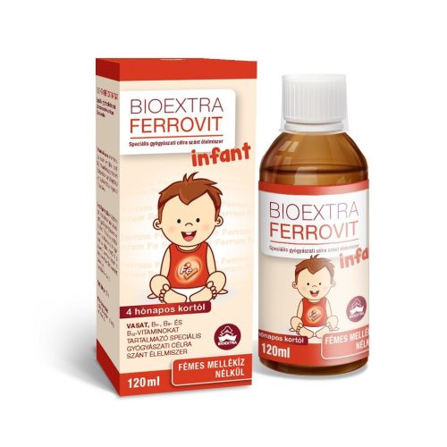 Bioextra ferrovit infant speciális gyógyászati célra szánt élelmiszer, csecsemők vashiányos állapota esetén 120 ml