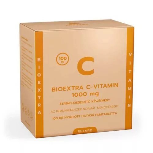 Bioextra c-vitamin 1000mg étrend-kiegészítő készítmény film tabletta 100 db - bio és vegán étrendkiegészítők