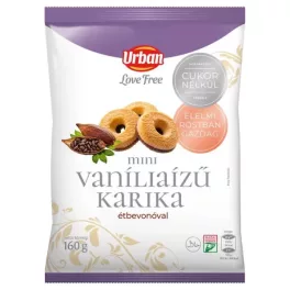 Urban Love Free vanília ízű karika hcn 160 g - bio és új hullámos étkezés