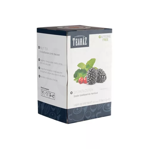 Teaház gyümölcstea szeder ízesítéssel és mentával 20x2g 40 g