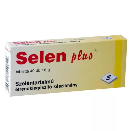 Selen plus tabletta 40db - bio és vegán étrendkiegészítők