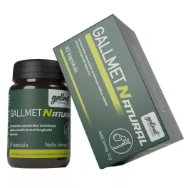 Gallmet-Natural-30 gyógynövény kapszula 30 db - bio és vegán étrendkiegészítők
