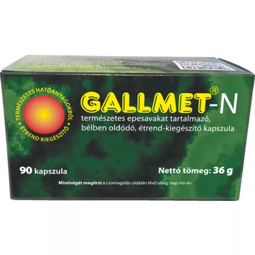 Gallmet-n kapszula 90db - bio és vegán étrendkiegészítők
