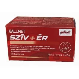 Gallmet-szív+ér kapszula 90 db - bio és vegán étrendkiegészítők