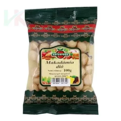 Naturfood makadámia dió 100 g - bio és új hullámos étkezés