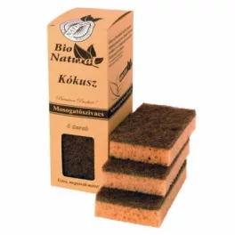 Eco Natural kókusz mosogatószivacs formára vágott 4 db - bio és natúr tisztítószerek
