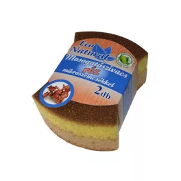 Eco Natural mosogatószivacs réz mikroszemcsékkel 2 db - bio és natúr tisztítószerek