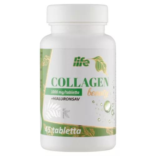 Life collagen beauty 1000mg+hyaluronsav kapszula 45 db