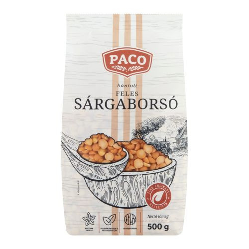 Paco sárgaborsó hántolt, feles 500g