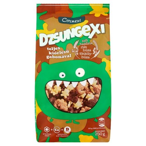 Cornexi dzsungexi mézes-malátás-kakaós gabonapehely 250 g