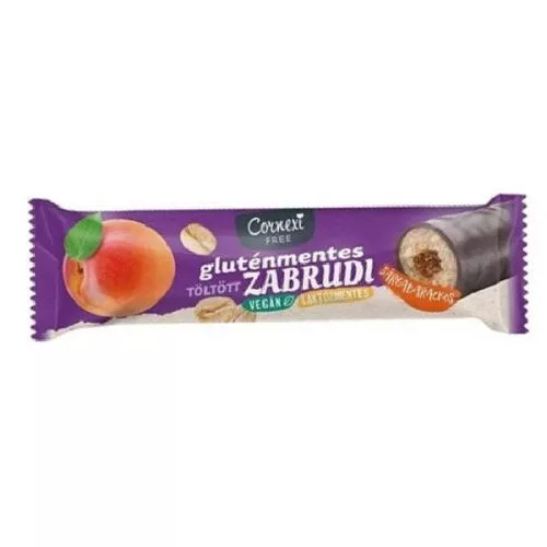 Cornexi zabrudi gluténmentes sárgabarackos töltelékkel töltött zabrúd kakaós bevonattal 30 g