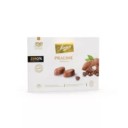 Szerencsi zero praliné mandula és kávékrémmel töltött maltitos tejcsokoládé 105 g - bio és új hullámos étkezés