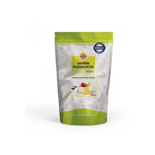 Dia-Wellness vaníliás pudingpor főzős 500 g - bio és új hullámos étkezés