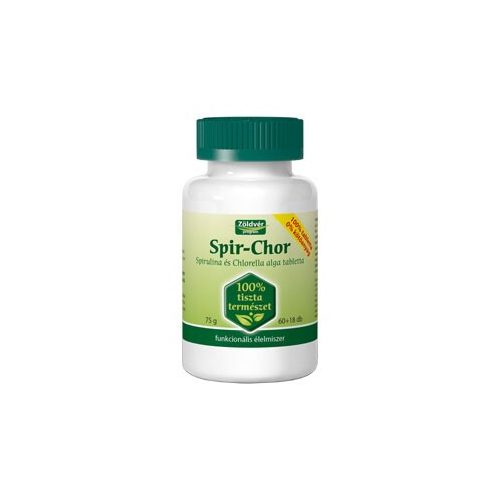 Zöldvér spir-chor alga tabletta 100% 60+18db 78 db