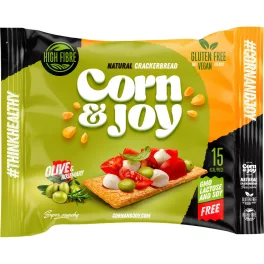 Corn and Joy extrudált kenyér paradicsom, bazsalikom 80 g - bio és új hullámos étkezés