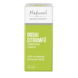 Naturol indiai citromfű illóolaj 10 ml - aromaterápiához és wellnesshez