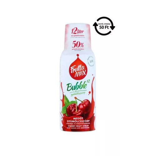 Fruttamax bubble 12 meggy 500 ml - bio és új hullámos étkezés