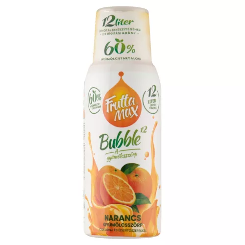 Fruttamax bubble 12 narancs 500 ml - bio és új hullámos étkezés