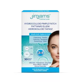 Jimjams pure & clear hidrokolloid pattanástapasz BHA+HA 30 db - bio és natúr kozmetikumok