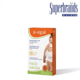 X-Epil használatrakész hipoallergén gélgyantacsíkok arcra 12 db - bio és natúr kozmetikumok
