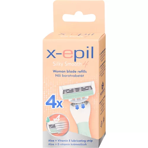 X-Epil Silky Smooth - női borotvabetét 4 pengés (4db)