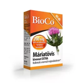 Bioco máriatövis kivonat extra tabletta 80 db - bio és vegán étrendkiegészítők