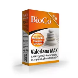 Bioco valeriana max tabletta 60 db - bio és vegán étrendkiegészítők