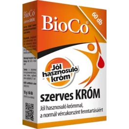 Bioco szerves króm tabletta 60 db - bio és vegán étrendkiegészítők
