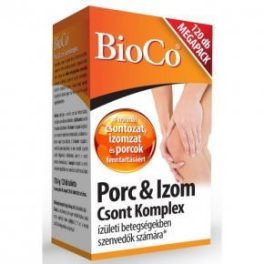 Bioco porc&izom csont komplex kondroitinnel 120 db - bio és vegán étrendkiegészítők