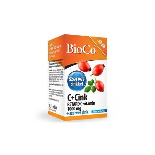 Bioco c+cink retard c-vitamin 1000 mg 60 db