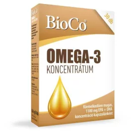 Bioco omega-3 koncentrátum gélkapszula 30db - bio és vegán étrendkiegészítők