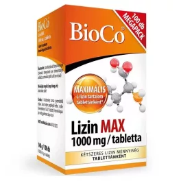 Bioco lizin max 1000mg megapack tabletta 100 db - bio és vegán étrendkiegészítők