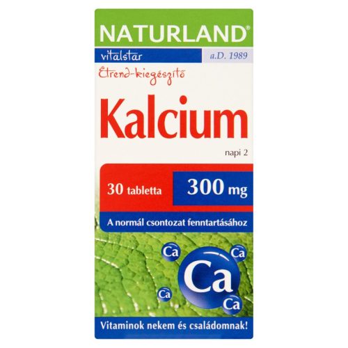 Naturland kalcium 300mg tabletta 30db