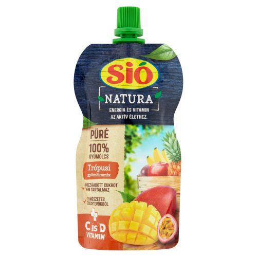 Sió natura trópusi gyümölcsmix püré 100% 120g