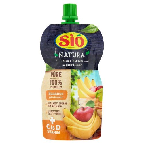 Sió natura banános gyümölcsmix püré 100% 120g