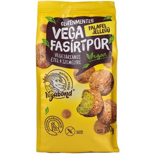 Vegabond vega fasírtpor gluténmentes falafel jellegű 200 g