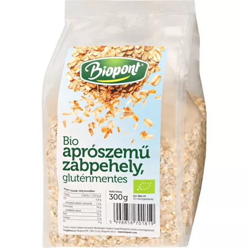 Biopont bio gluténmentes zabpehely apró 300 g