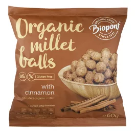 Biopont bio extrudált kölesgolyó fahéjas 60 g - bio és új hullámos étkezés