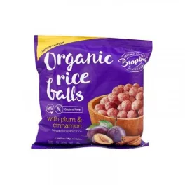 Biopont bio extrudált rizsgolyó szilvával és fahéjjal 55 g - bio és új hullámos étkezés